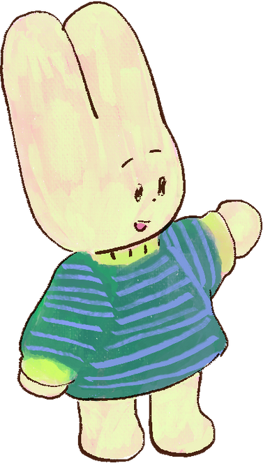 Painterly Easter Bunny 